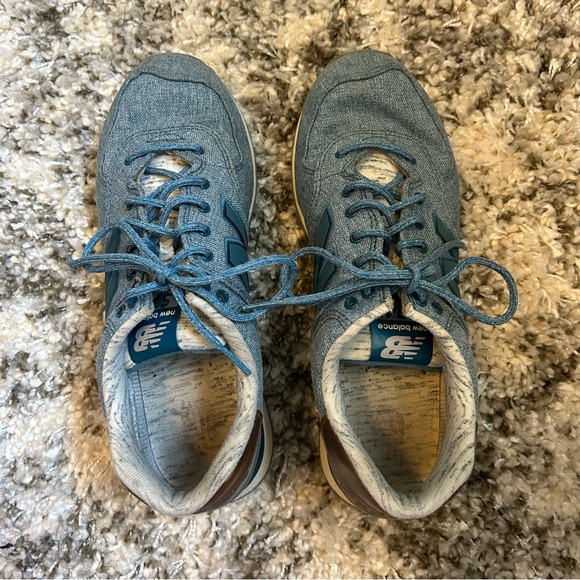 NEW BALANCE 574 WOMENS BLUE - Picture 2 of 5